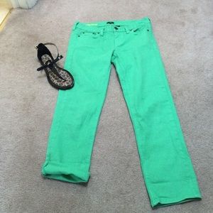 JCrew Matchstick denim Capri